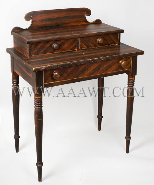 Paint Decorated Dressing Table
Circa 1825-1840, angle view